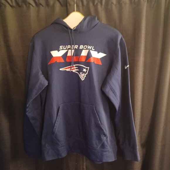 Nike Therma-Fit New England Patriots NFL Pullover Super Bowl XLIX  Men’s Size L - Picture 1 of 4